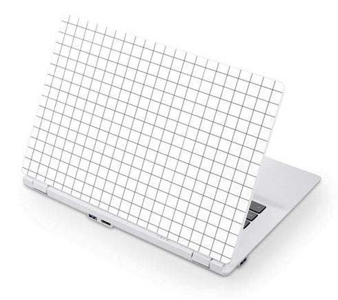 White Grid Acer Chromebook Skin